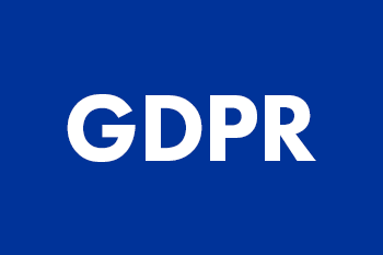 GDPR compliance logo on blue background, indicating privacy and cookie management for Morici Bros Concrete website.