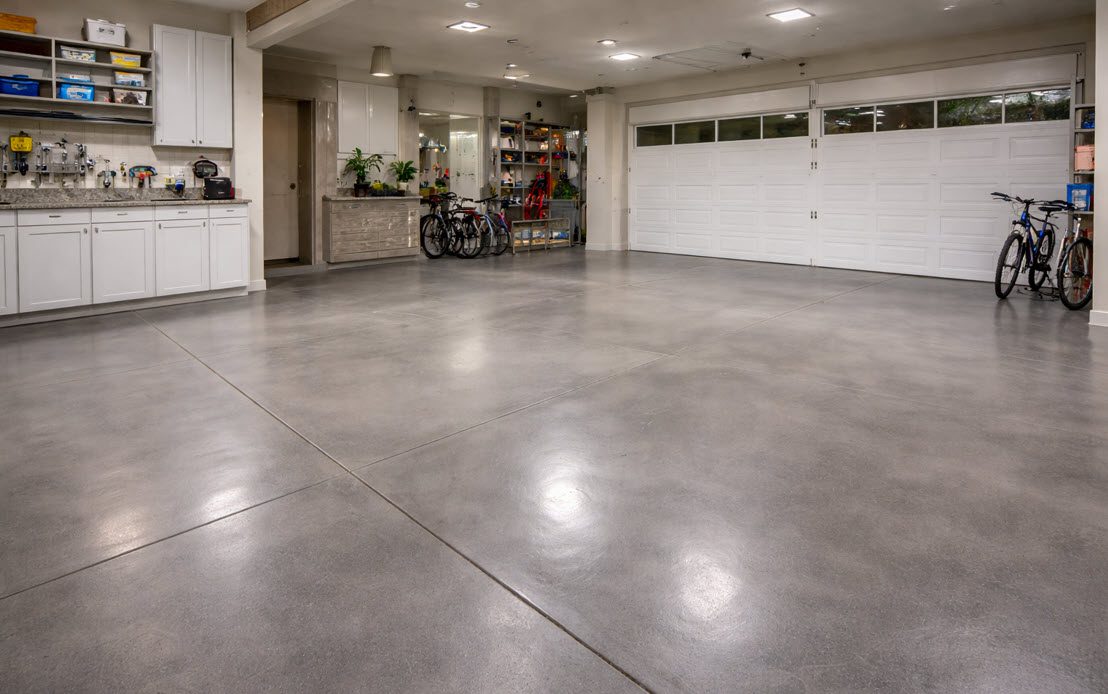 Concrete Garage Floor in Saint Francis completed by Concrete Contractor Morici Bros Concrete LLC