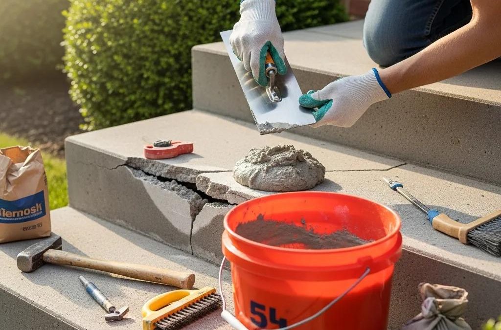 Repairing Damaged Concrete Steps